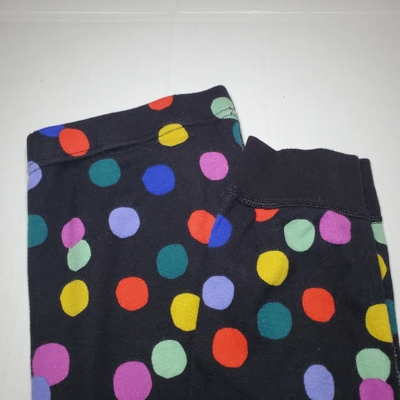 Hanna Andersson Long John Pajamas 14 160 Girls Rainbow Polka-dot Black PJ Set - Picture 10 of 15